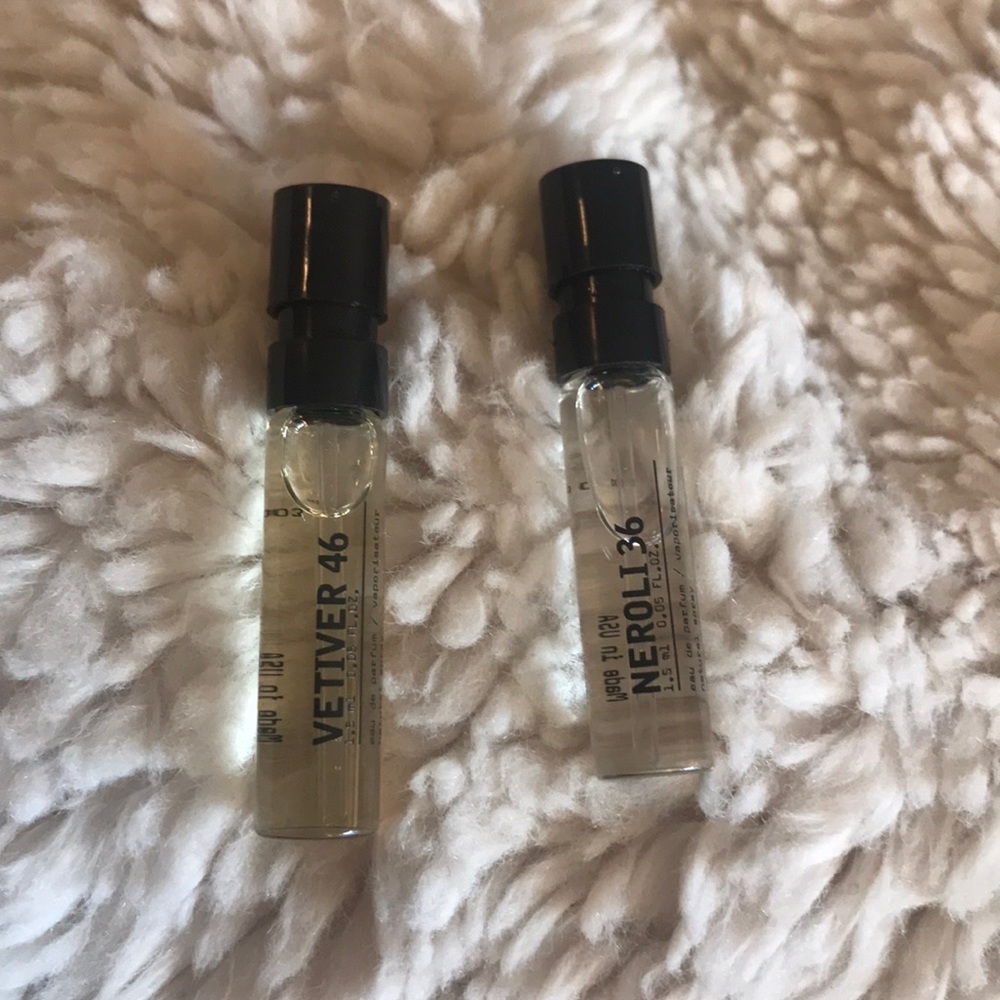 Le Labo Samples Neroli 36 and Vertiver 46 1.5 ml